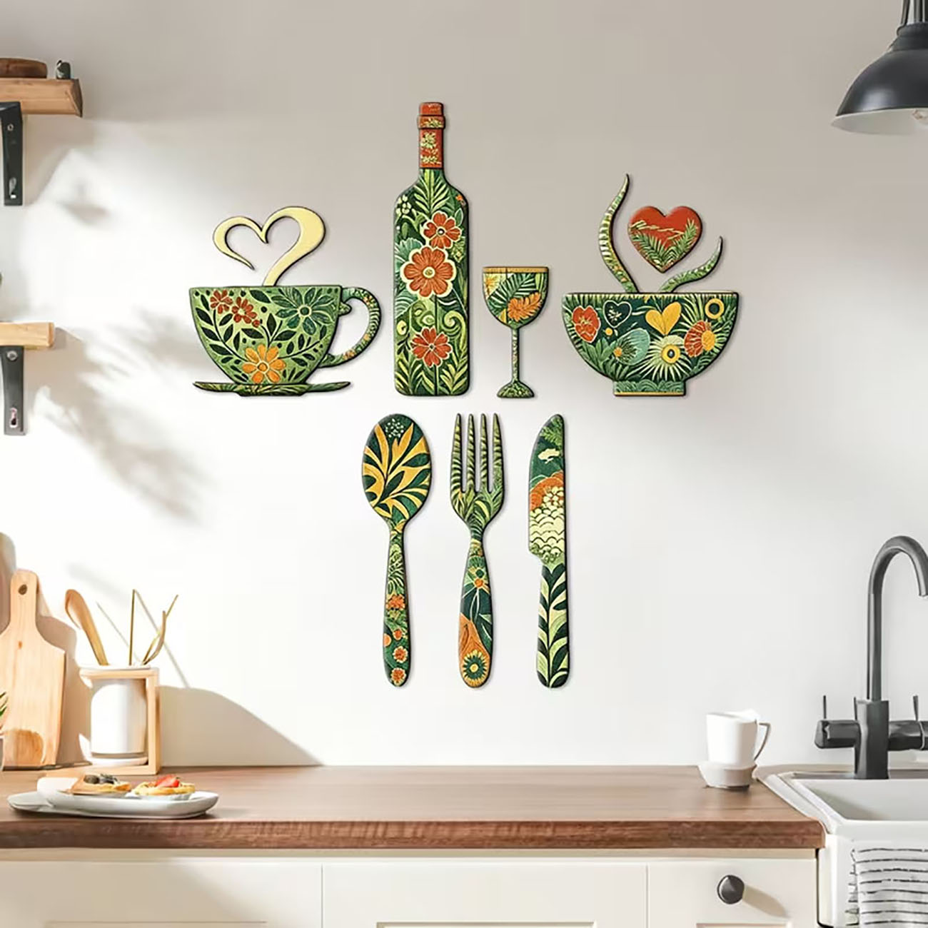 Xfasten Woodworking Double Sided Tape - Conjunto de 7 Utensílios de Cozinha