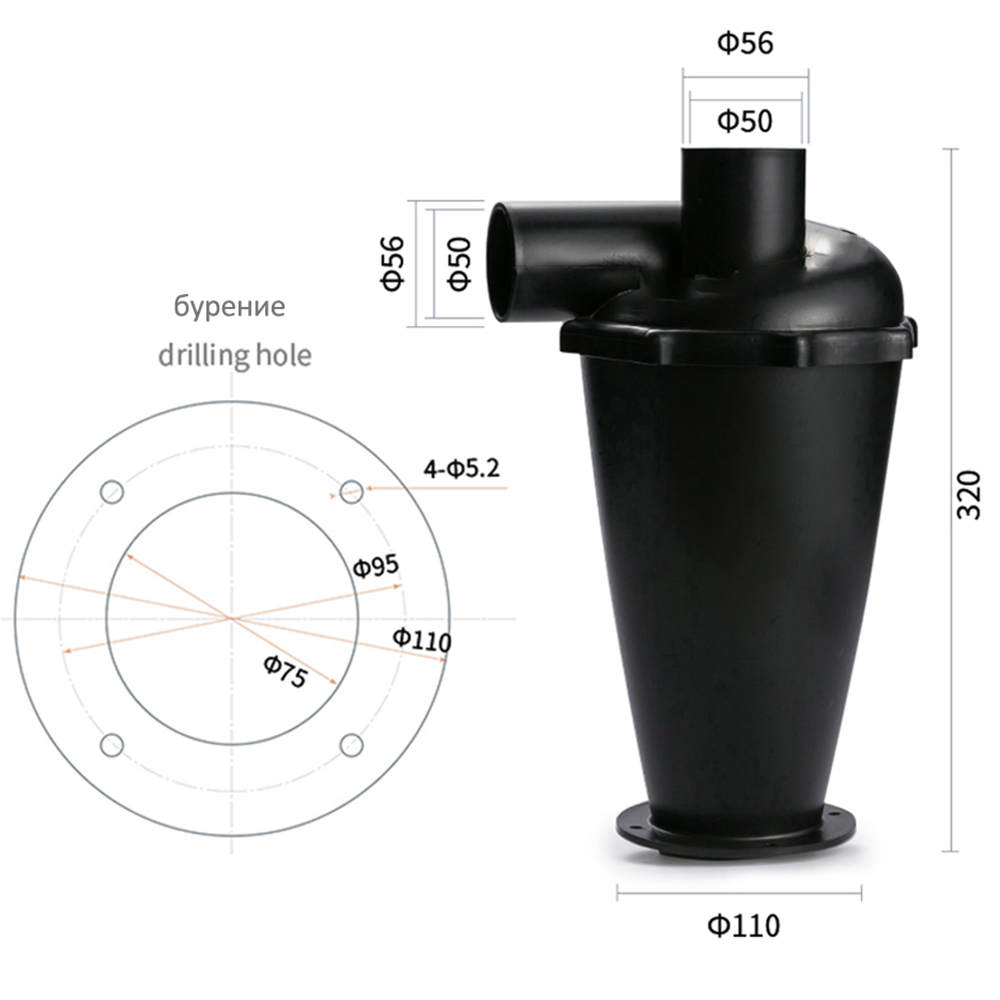 Woodworking Vacuum System - Aspirador de pó turbo, filtro para
