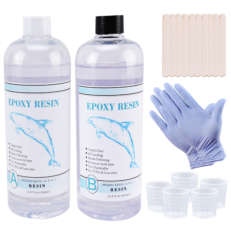 Woodworking Resin - 1:1 resina epóxi transparente cristal claro