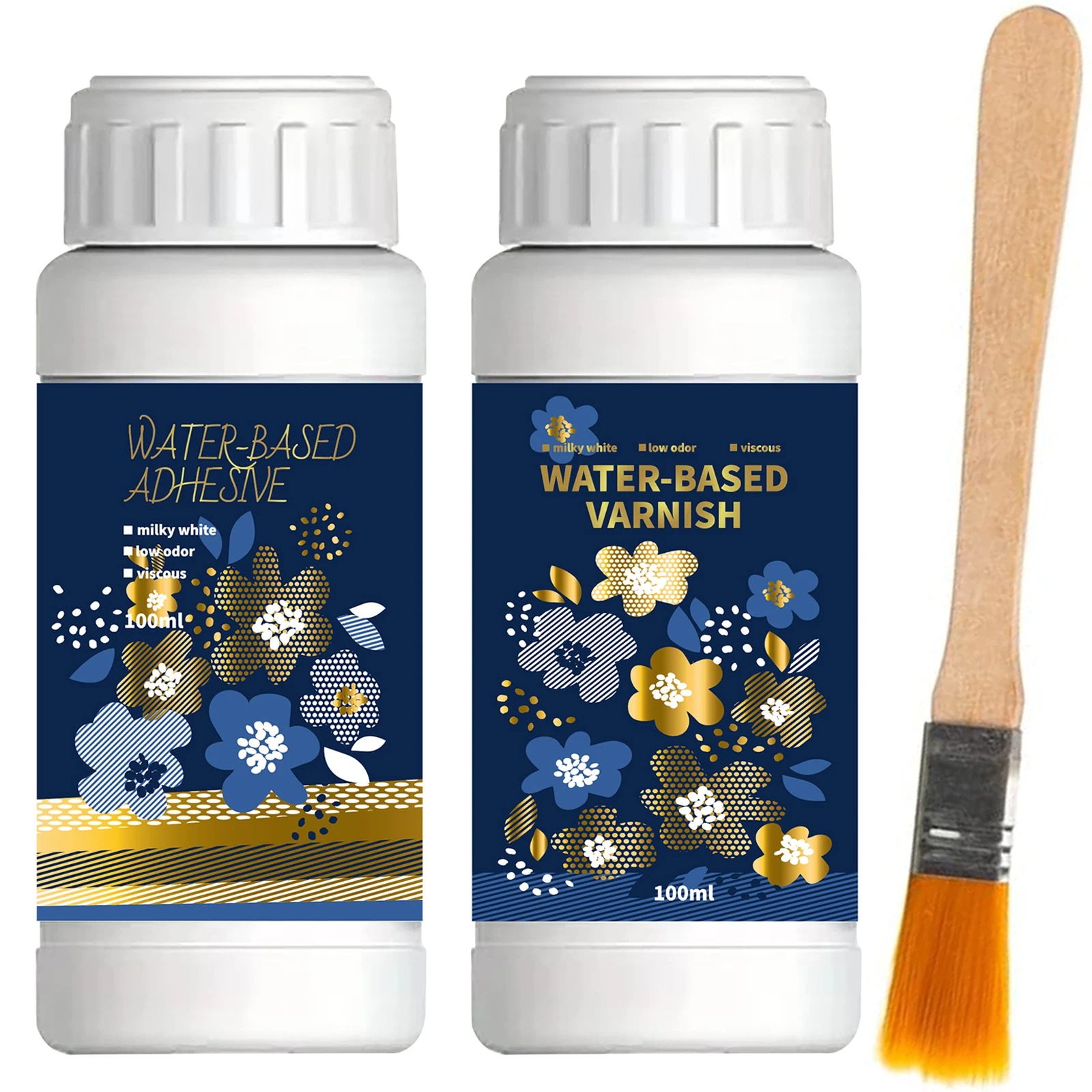 Woodworking Epoxy - Kit adesivo dourado de folha dourada