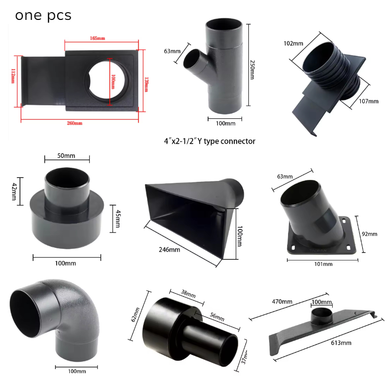 Woodworking Vacuum System - Kit de Conexões para Coleta de