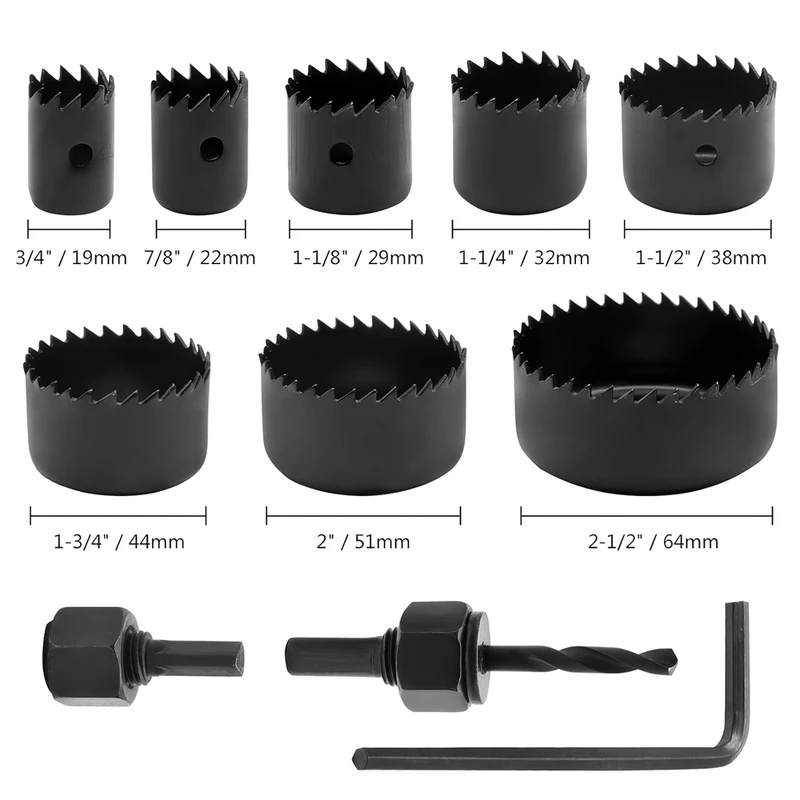 Kit de 8 Brocas para Madeira 1 - Woodworking Drill Bits avaliação e preço