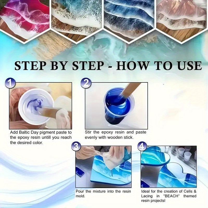 24 Cores/8 Cores 5 Gramas 0. 1 - Woodworking Resin avaliação e preço