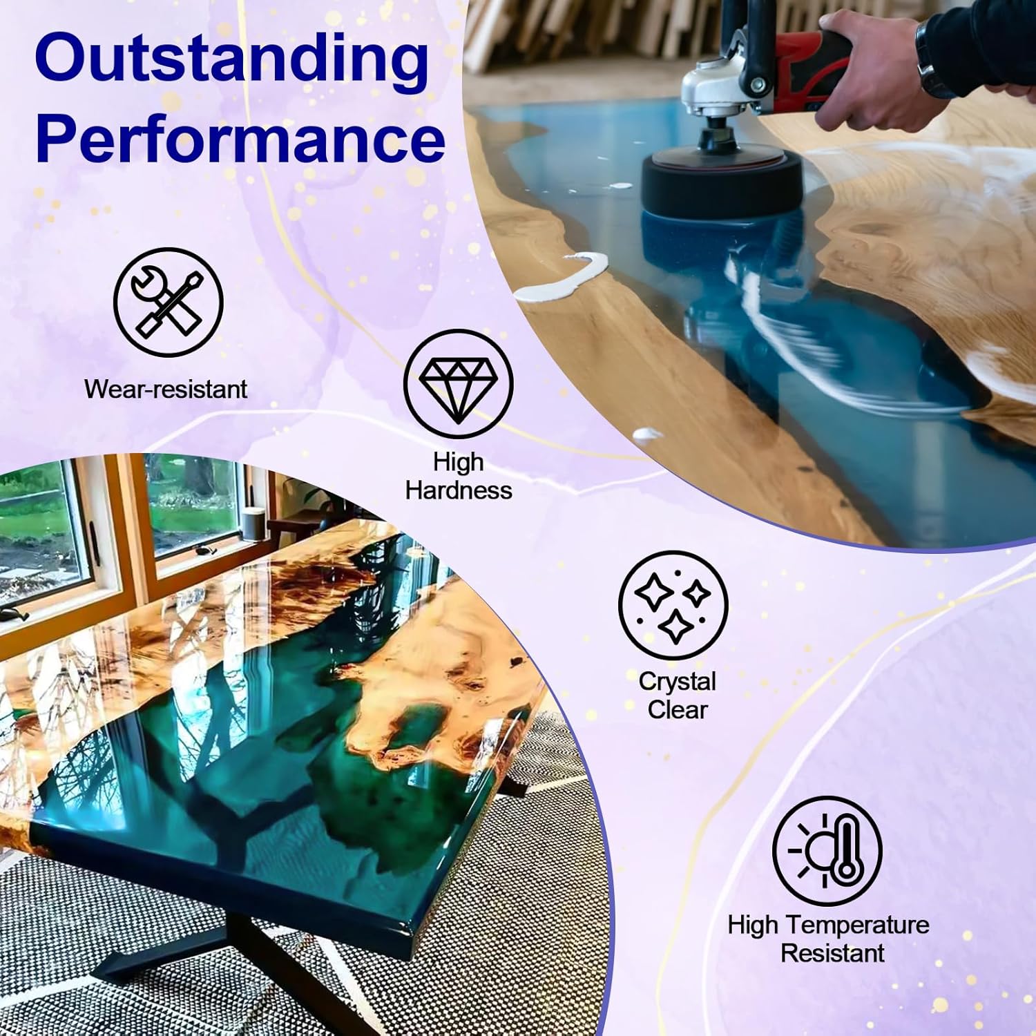 Resina epóxi transparente ab c - Woodworking Resin avaliação e preço