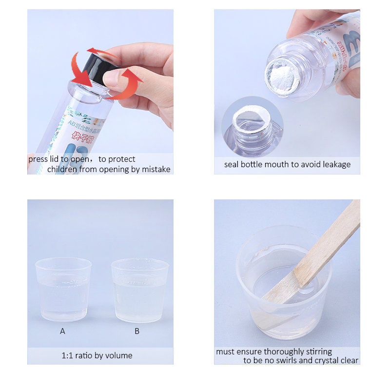 1:1 resina epóxi transparente  - Woodworking Resin avaliação e preço