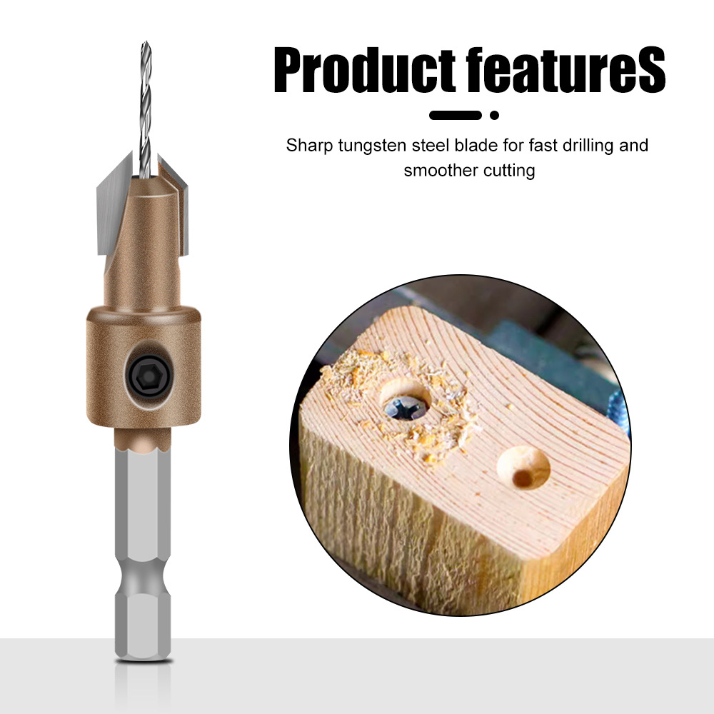 Broca Escareadora para Madeira - Woodworking Drill Bits avaliação e preço